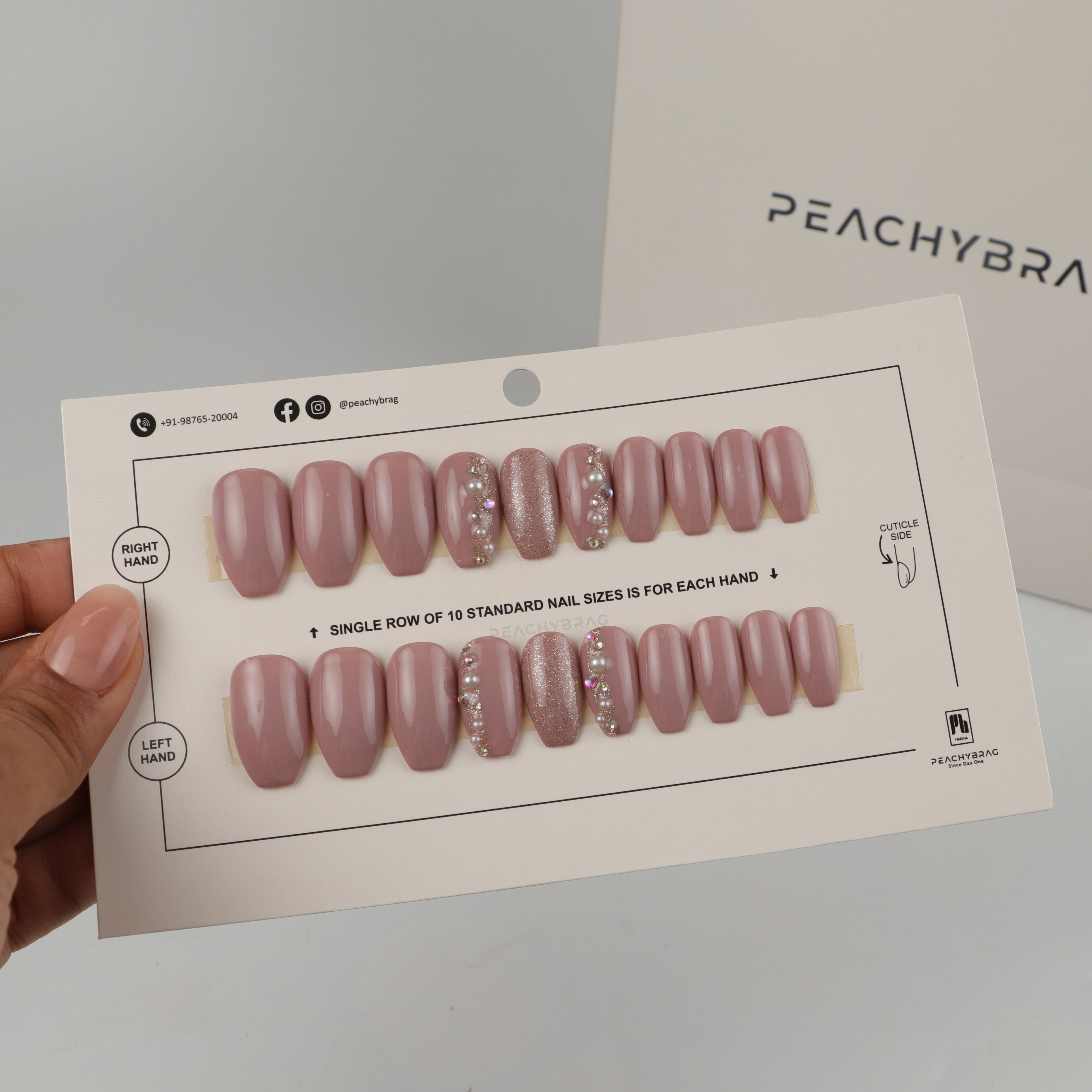 Pearl Glam Nails