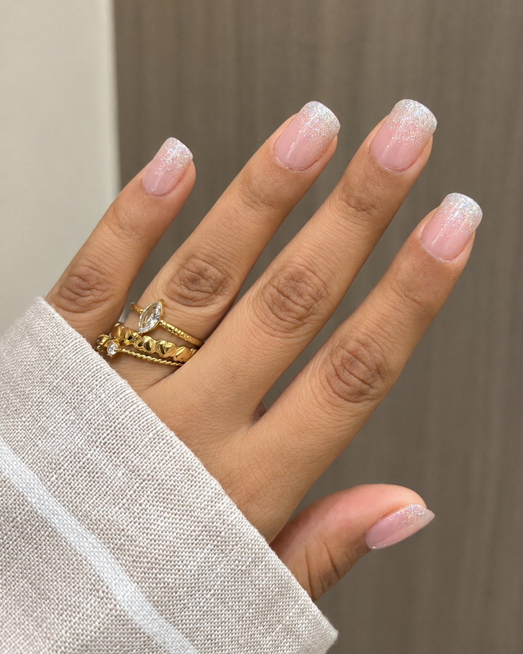 FairyLand Pink press-on nail set of 20 in standard sizes