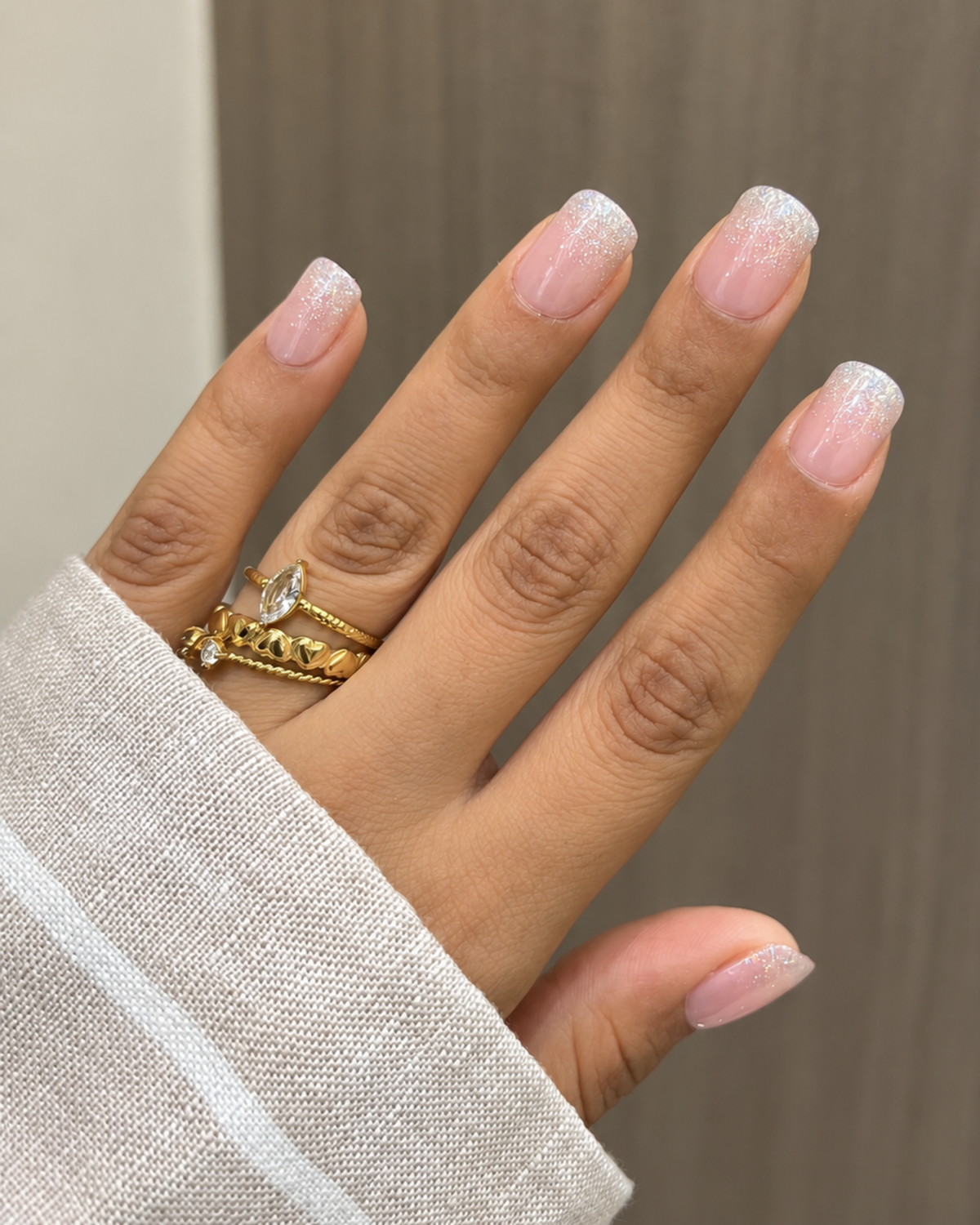 FairyLand Pink press-on nail set of 20 in standard sizes