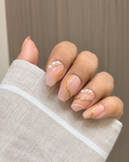 Pearl Veil press-on nails, exclusive reusable nail set