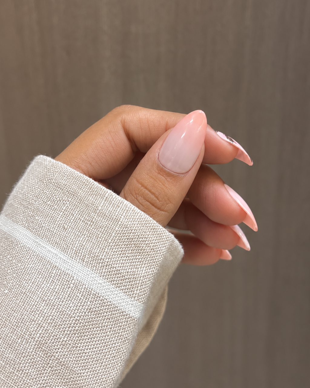 Pink Lagoon reusable press-on nails for an at-home manicure