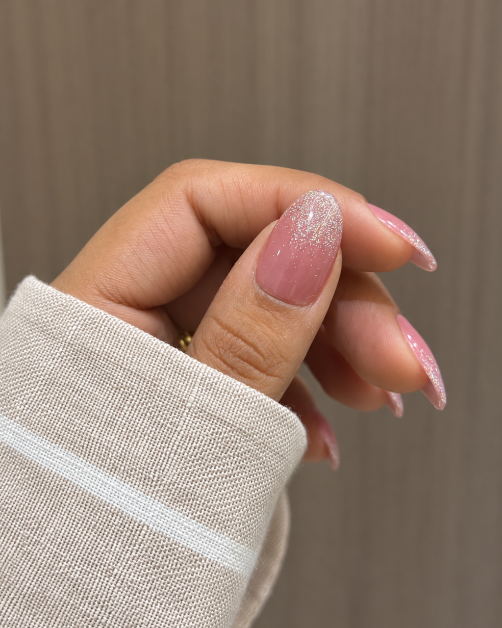 FairyLand Rose reusable press-on nails for an at-home manicure