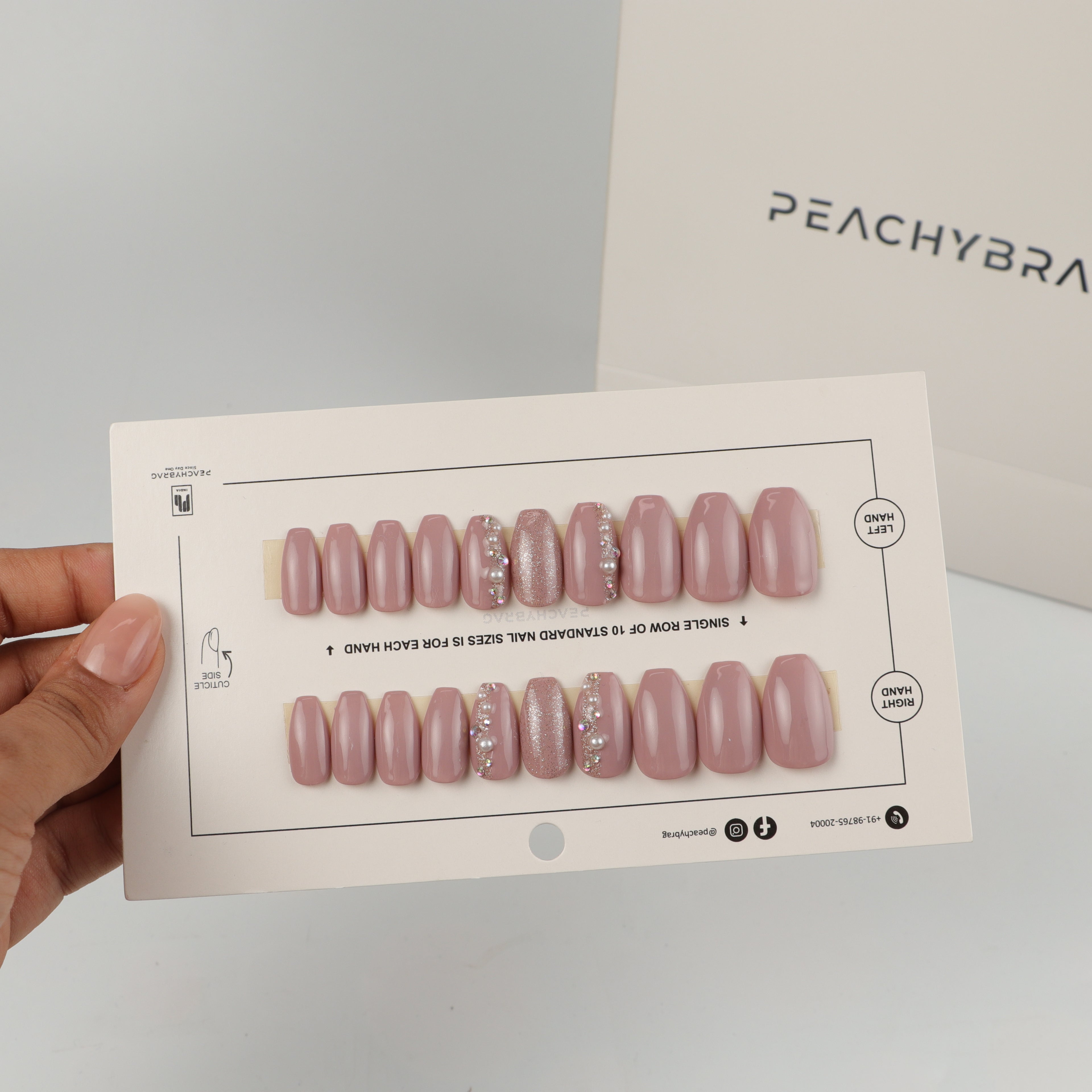 Pearl Glam Nails