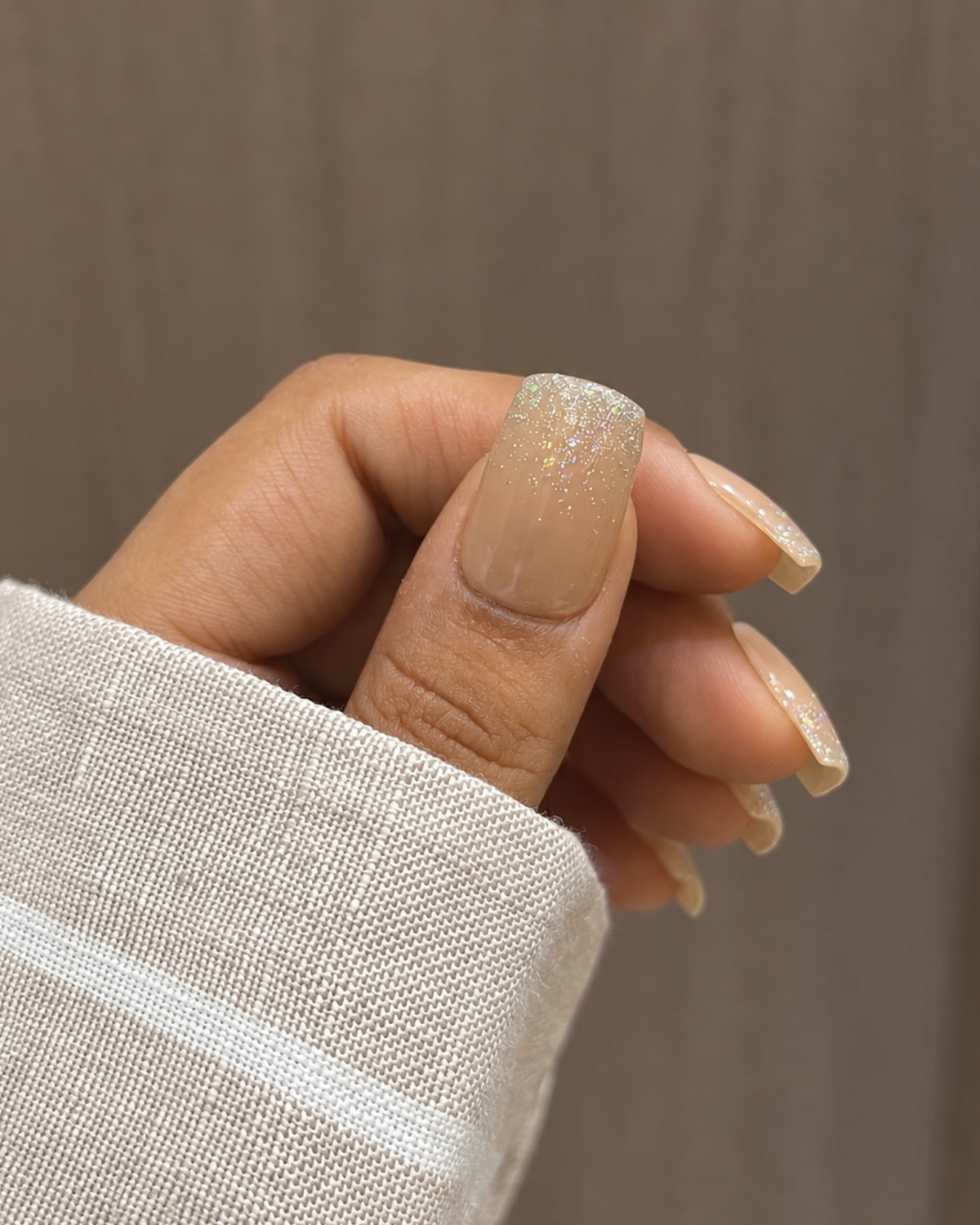 FairyLand Nude reusable press-on nails for an at-home manicure