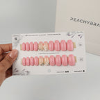 Pink Orchid reusable press-on nails for an at-home manicure