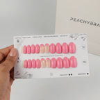 Flora Pink reusable press-on nails for an at-home manicure