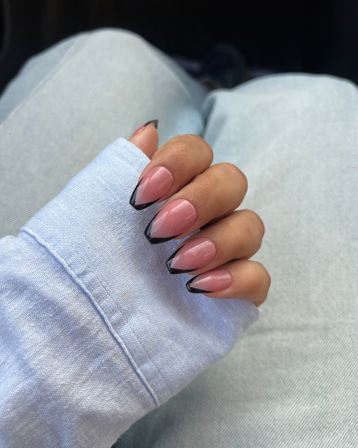 Dusky Rose Tips