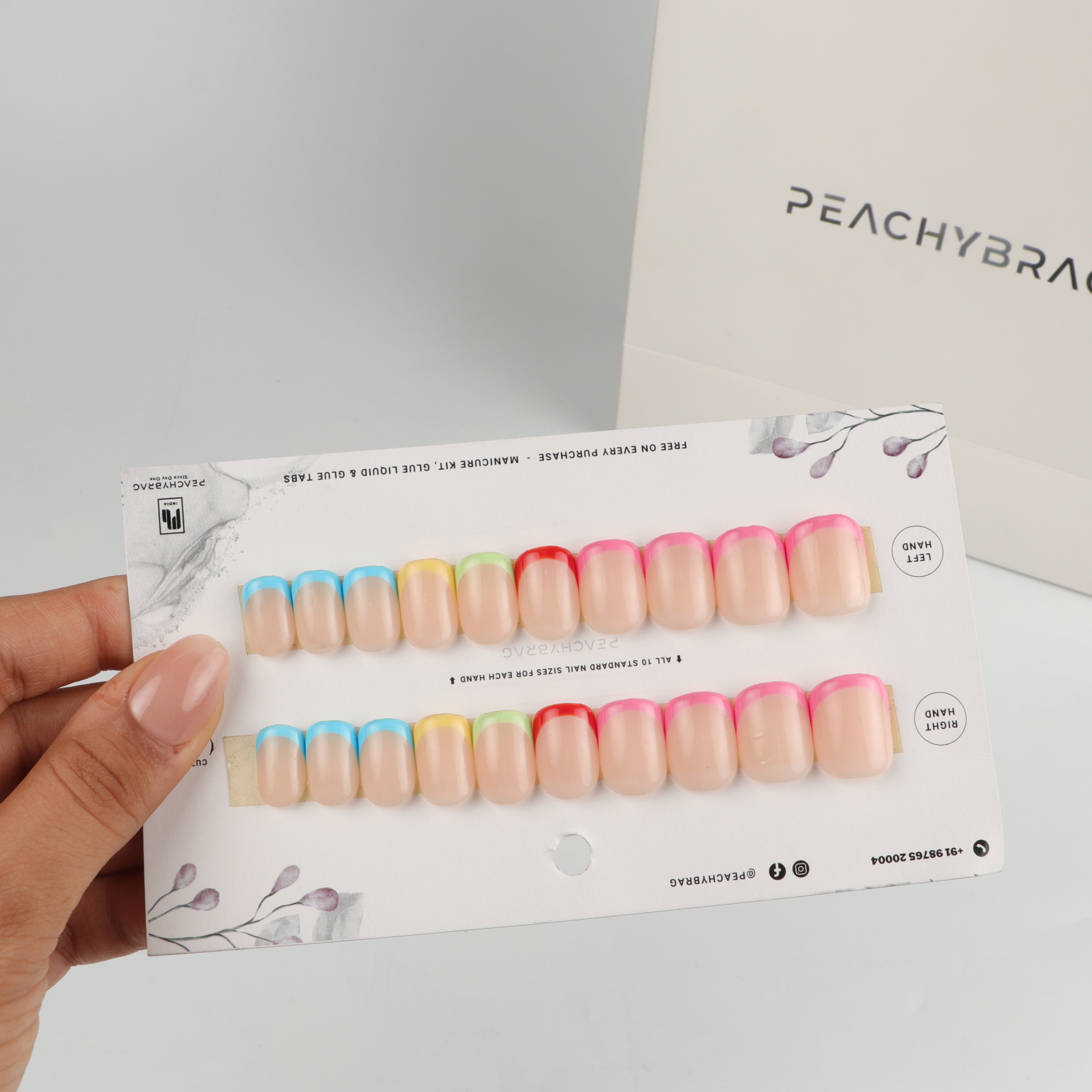 Colorful French Nails