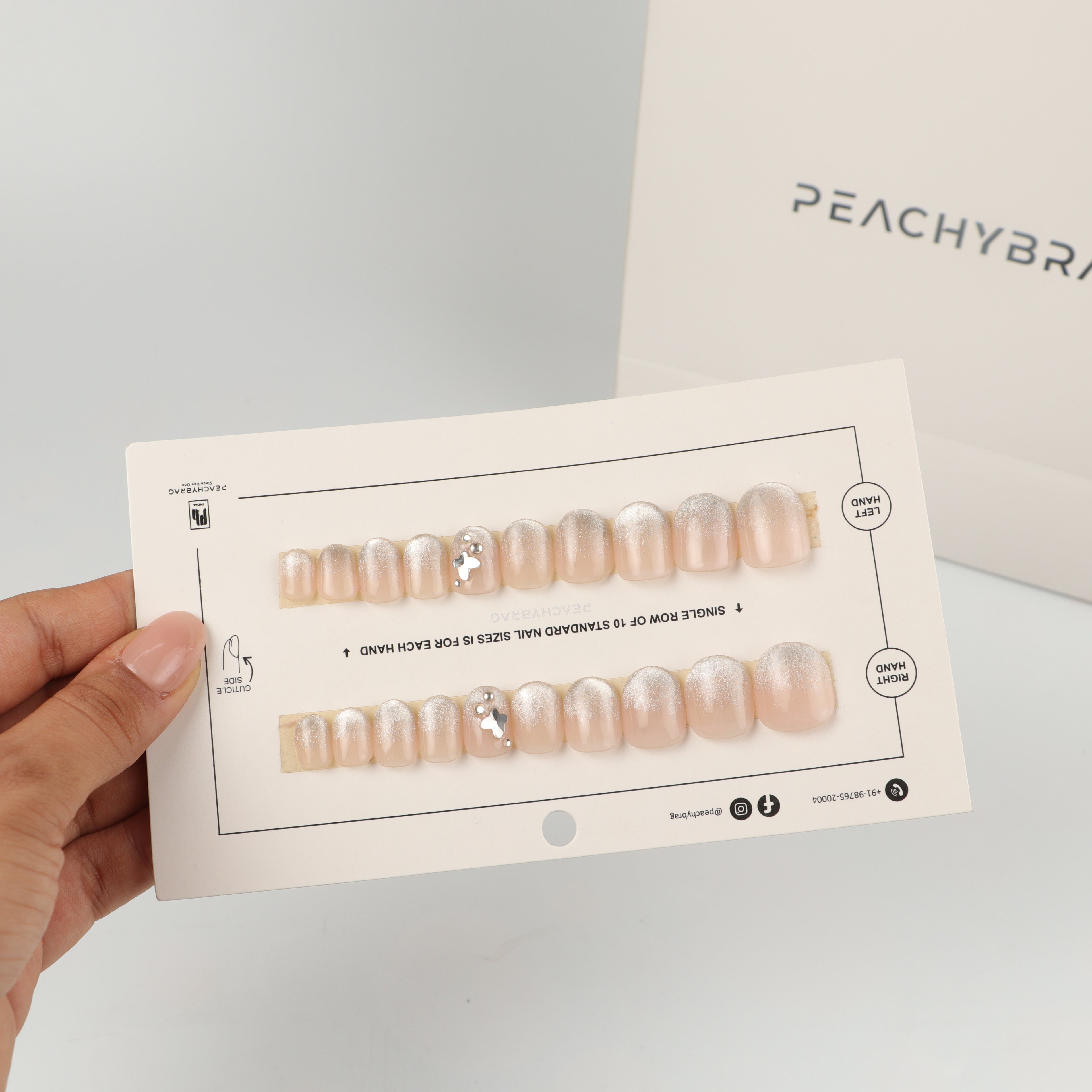 Crystal Cateye Nails