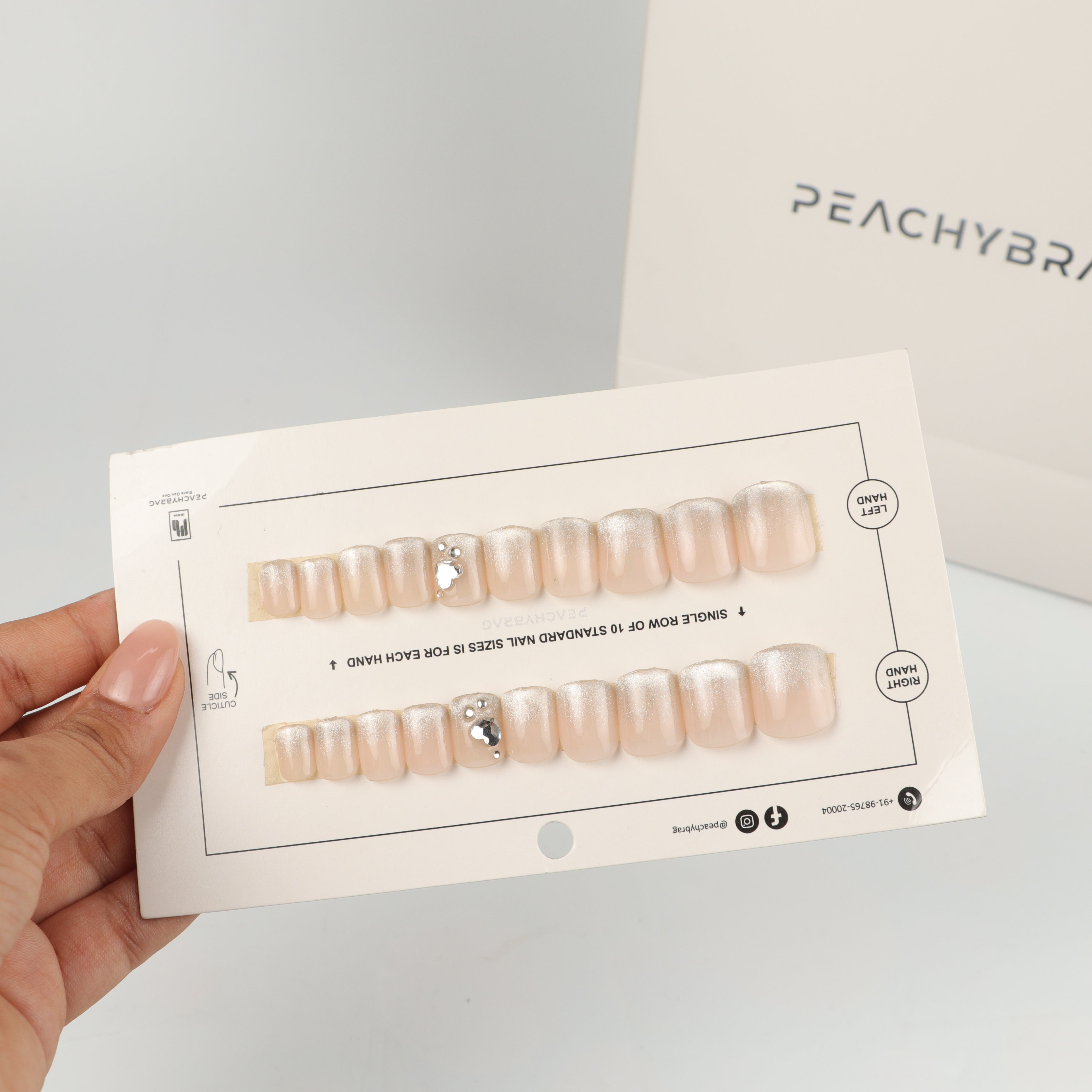 Crystal Cateye Nails