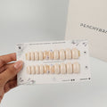 Frappe Flower press-on nails, designer reusable nail set