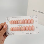 Nude Bloom reusable press-on nails for an at-home manicure