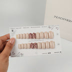 Wild Caramel reusable press-on nails for an at-home manicure