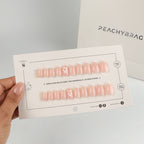 Petal Blush press-on nail set of 20 in standard sizes