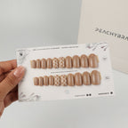 Latte Grid reusable press-on nails for an at-home manicure