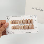 Sand Swirl reusable press-on nails for an at-home manicure