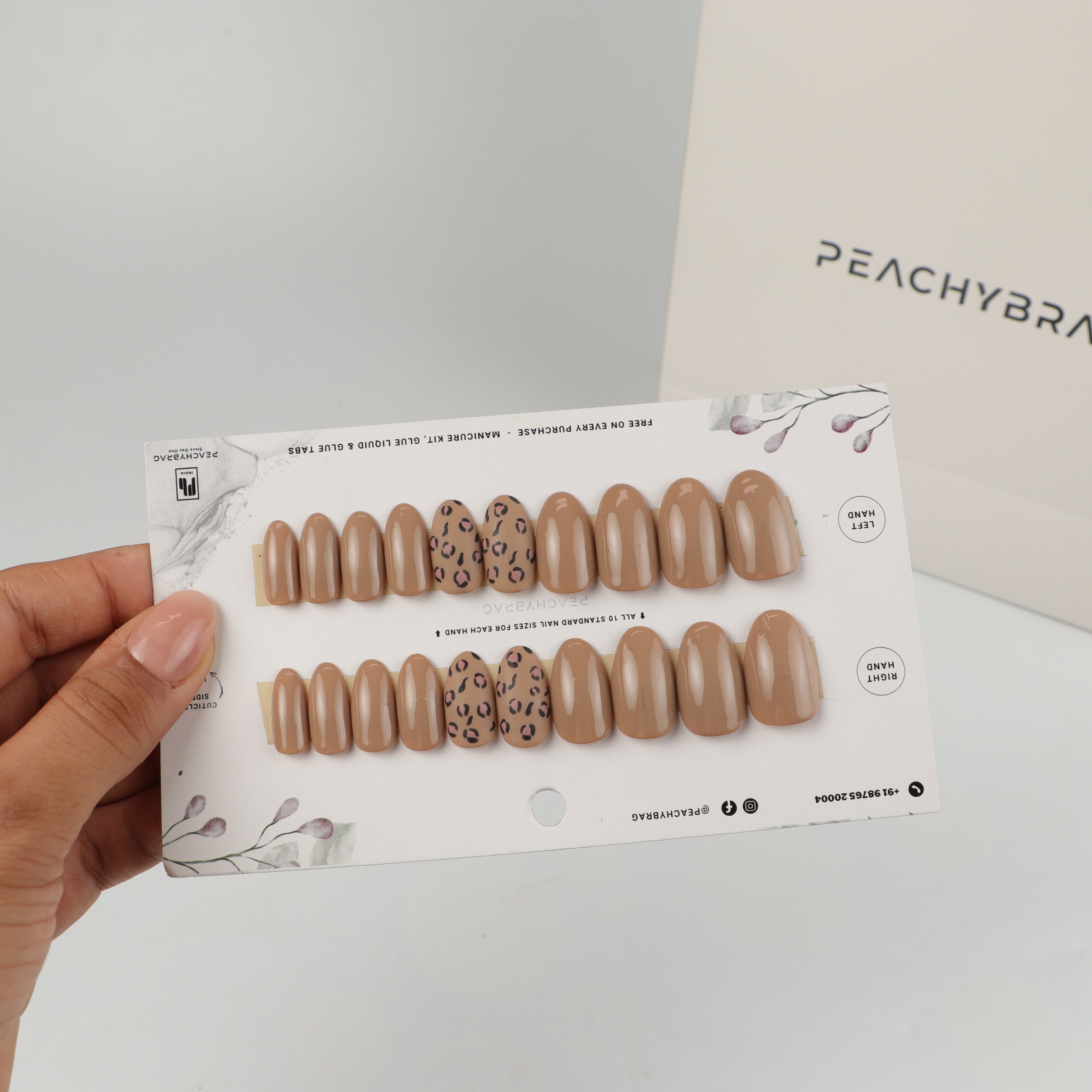Desert Leopard 4Designer Nails