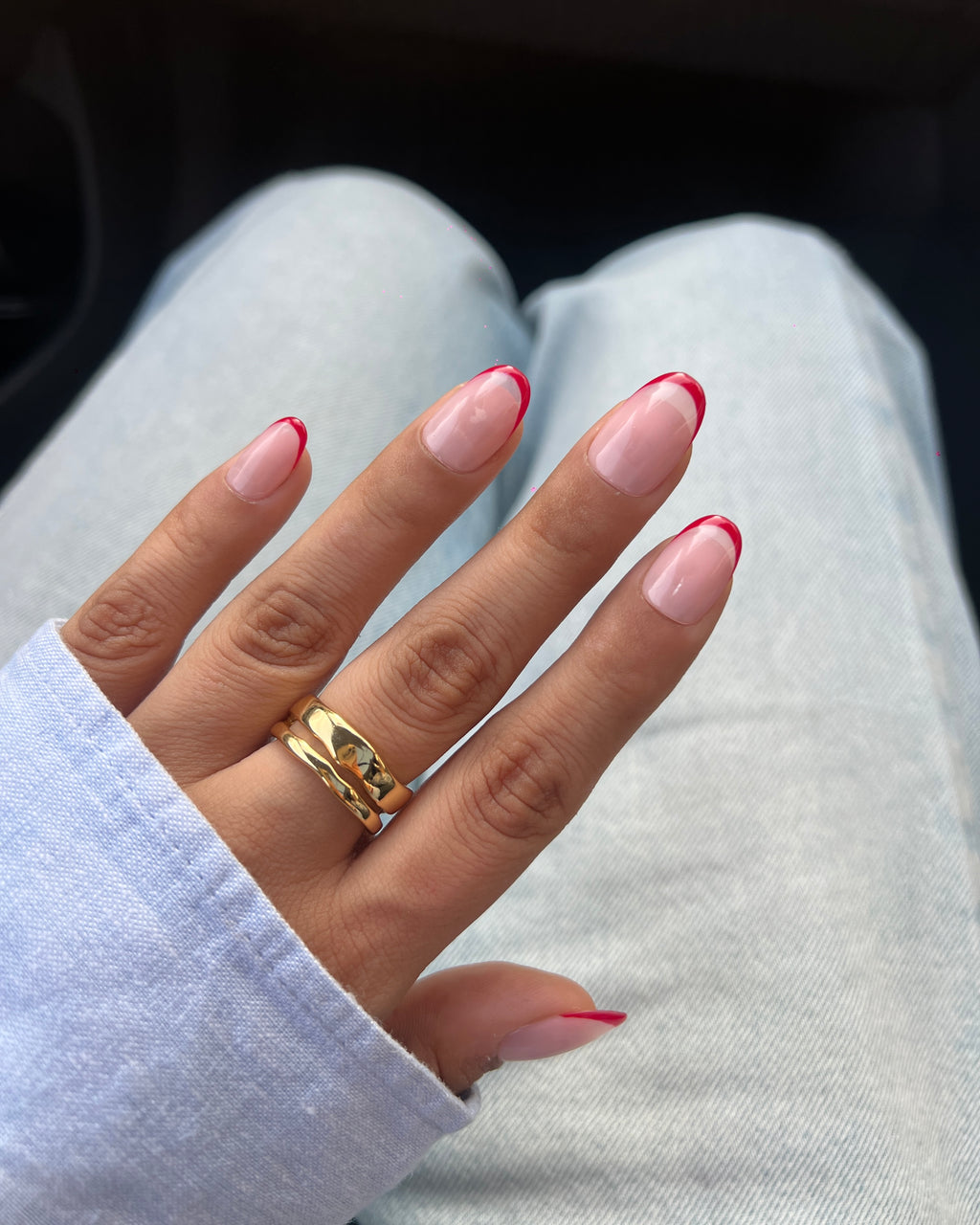 Red French Tips