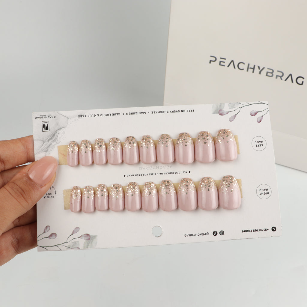 SparkLand Lilac press-on nail set of 20 in standard sizes