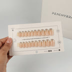 Chain Loop press-on nails in almond, coffin, oval, round and square shapes