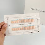 Starfish Blue false nails, exclusive press-on design