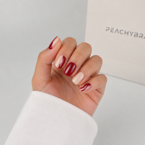 Berry Swirl Nails