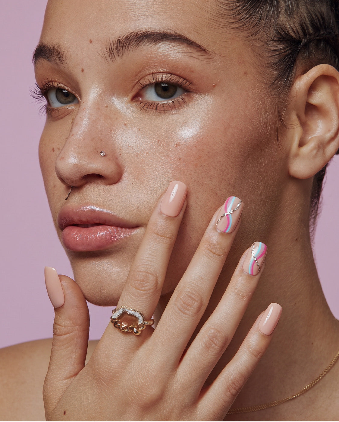 Candy Wave Nails