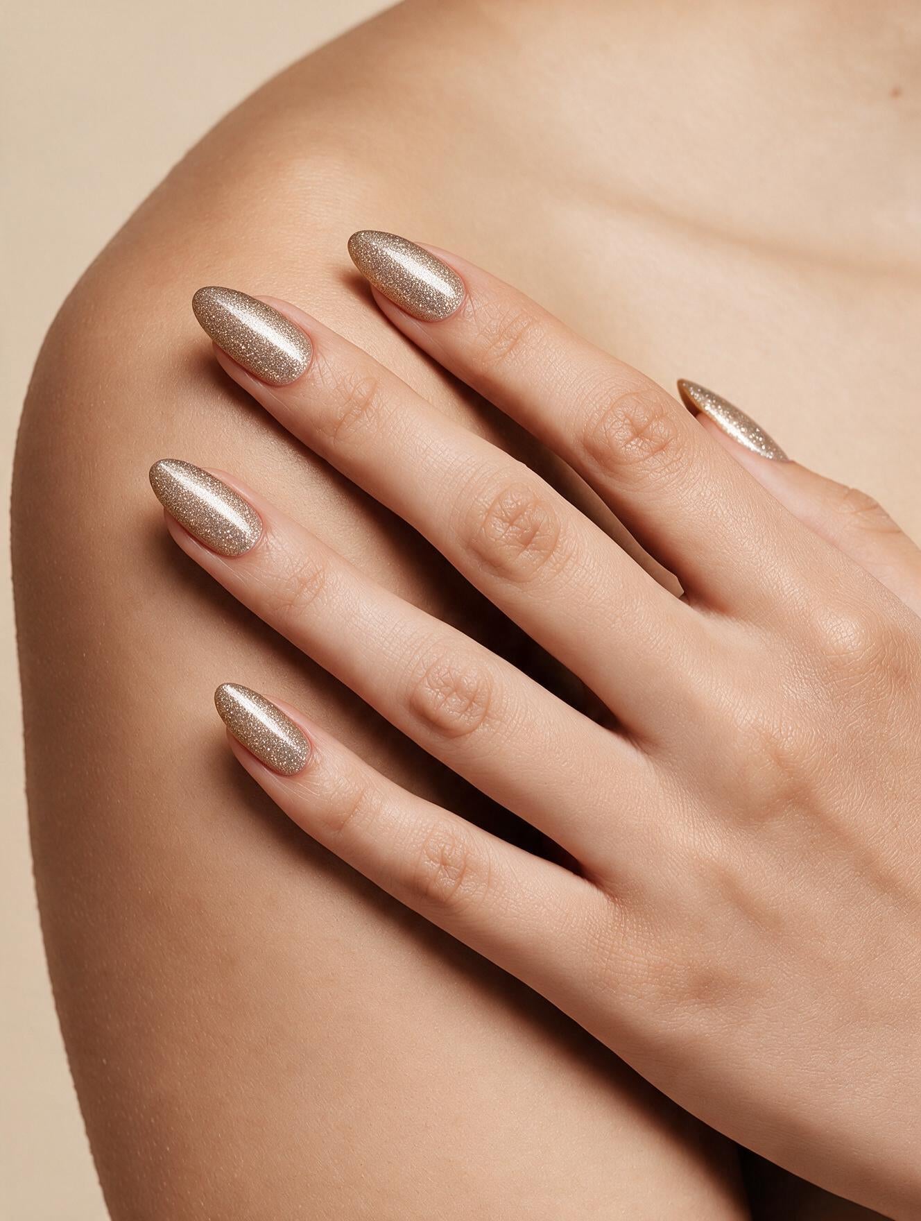 Diamond GOLD Nails