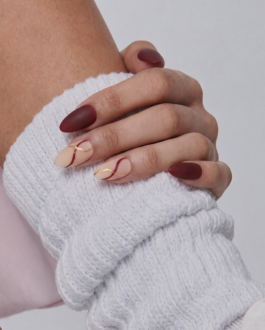 Berry Twirl Nails