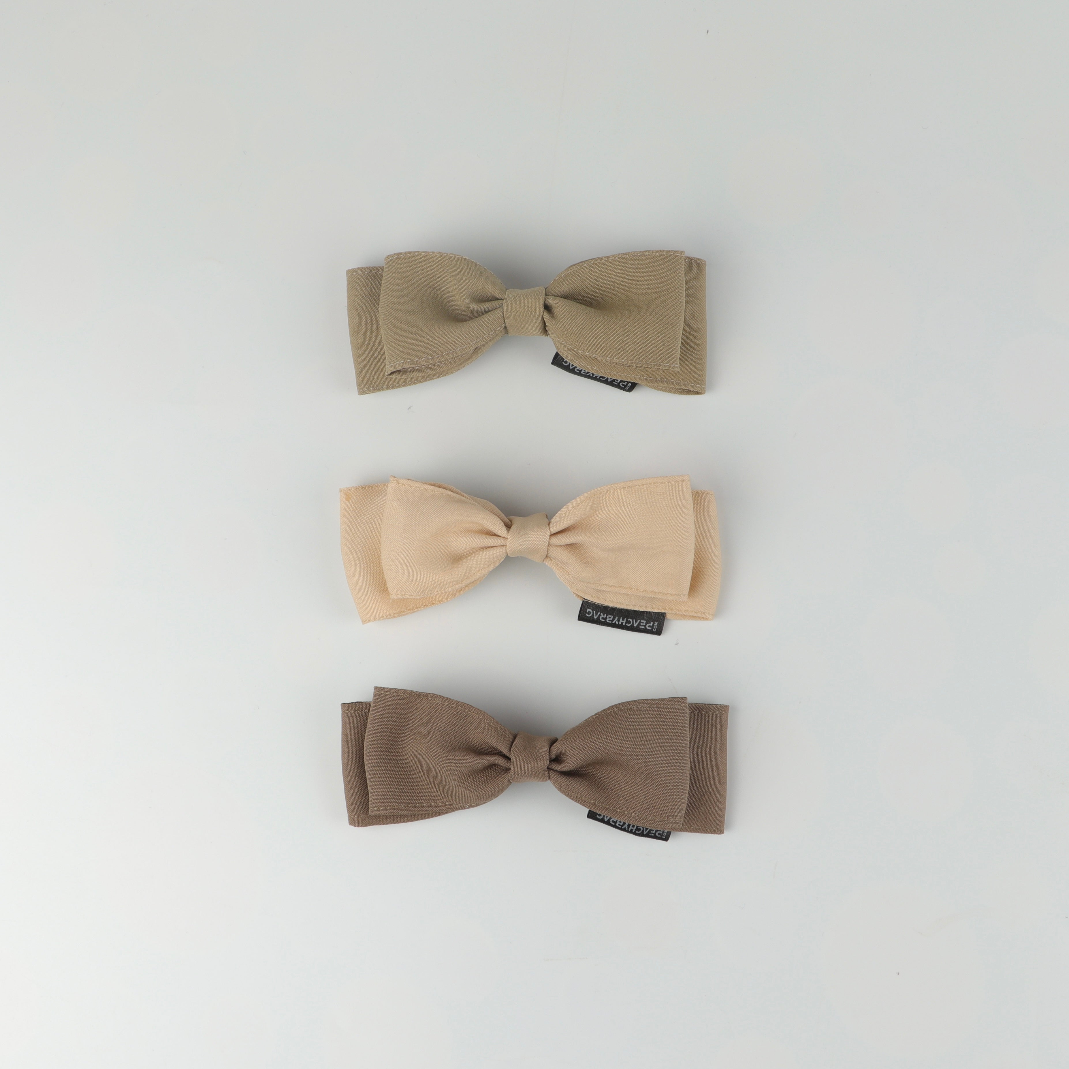 Muted Green 3-pack Double Layer HairBow