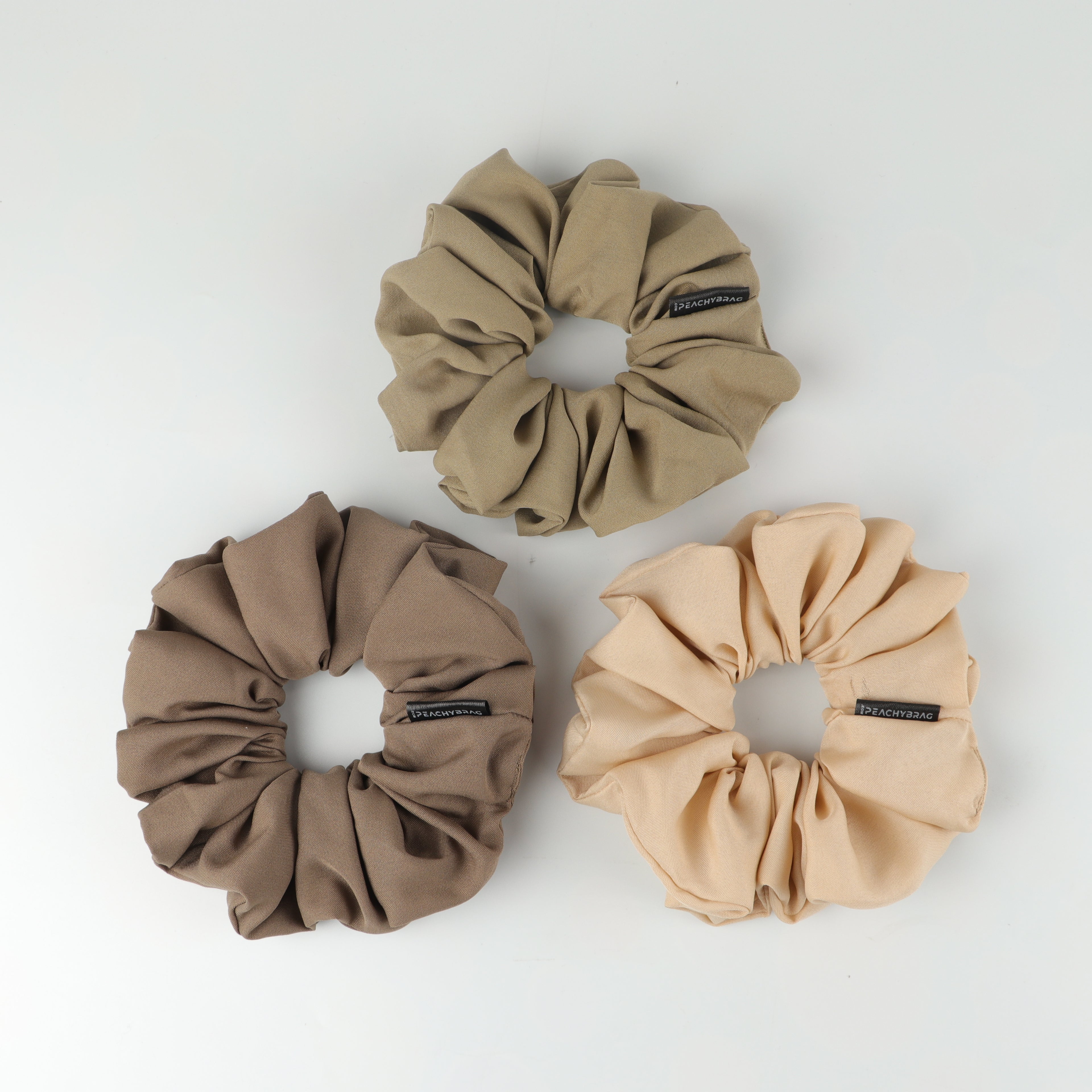 Muted Green 3-pack Scrunchie