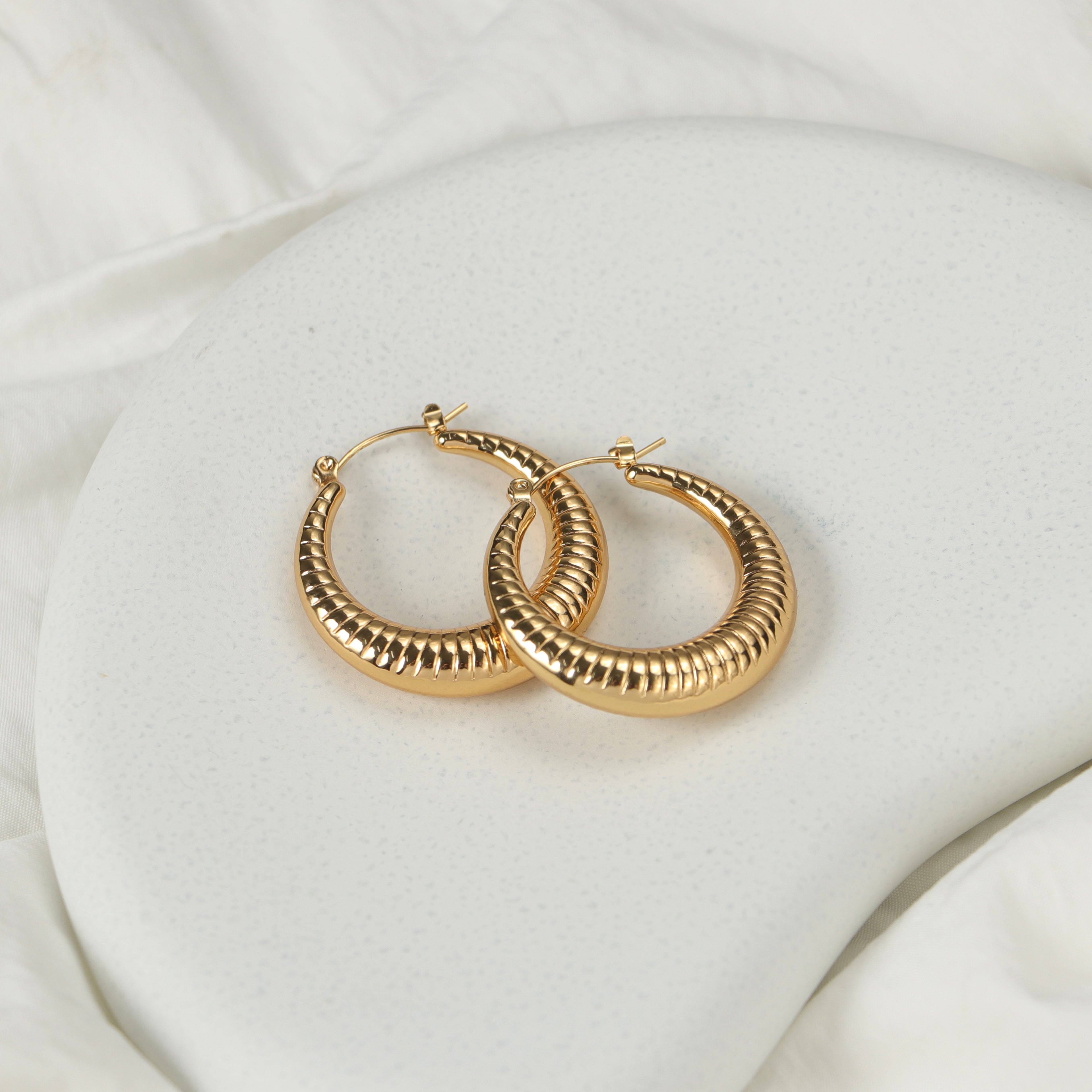 Deep Dash Hoop Earrings