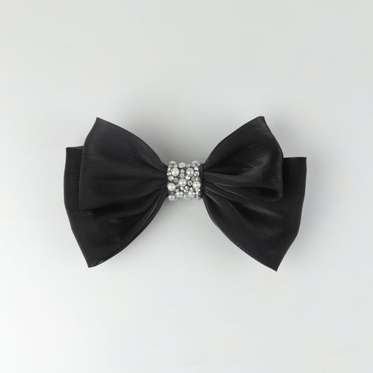 Black Luxe Fly HairBow