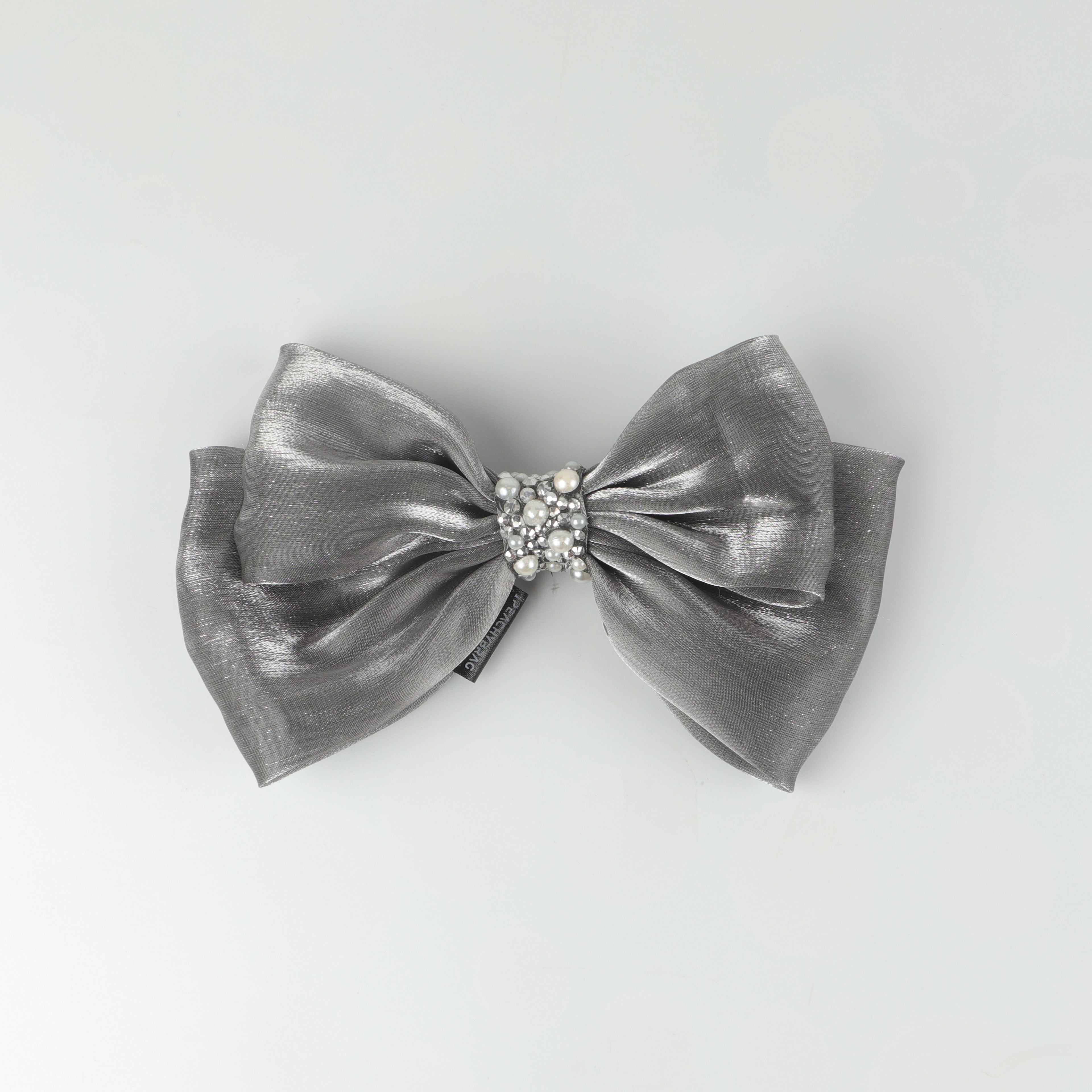 Grey Luxe Fly HairBow