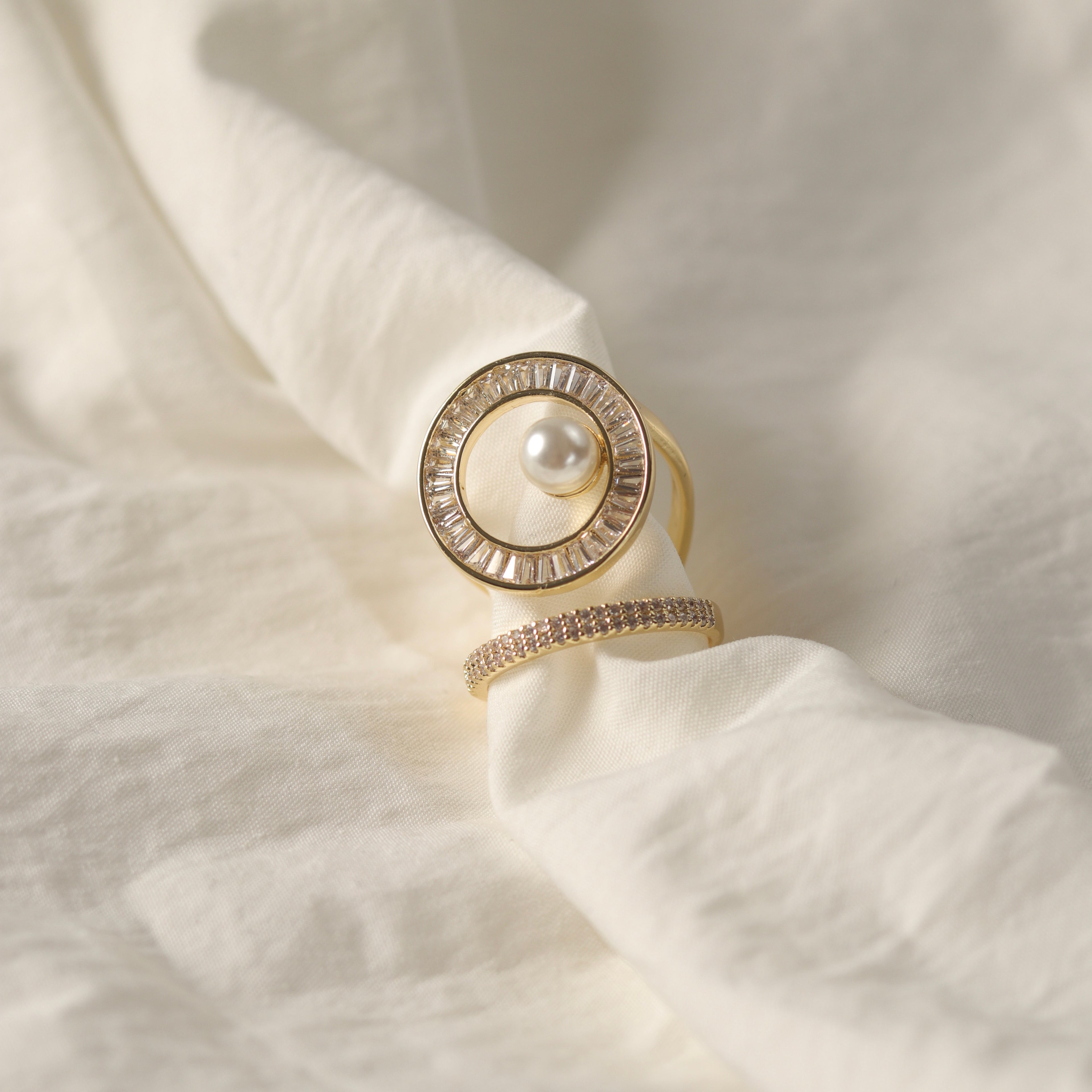 Whirl Pearl Ring