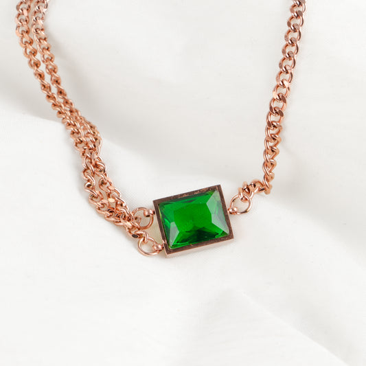 Emerald Chain Bracelet