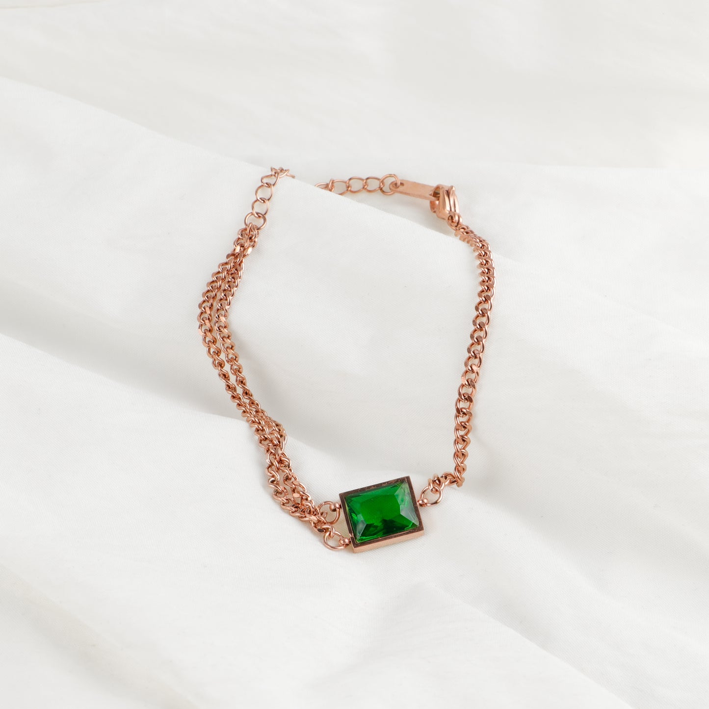 Emerald Chain Bracelet