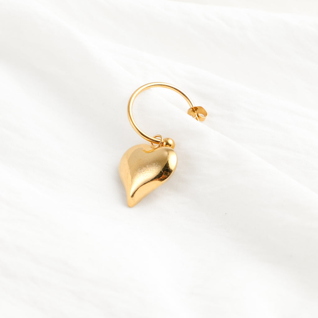 Heart Hoop Earrings