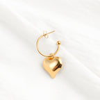 Heart Hoop Earrings
