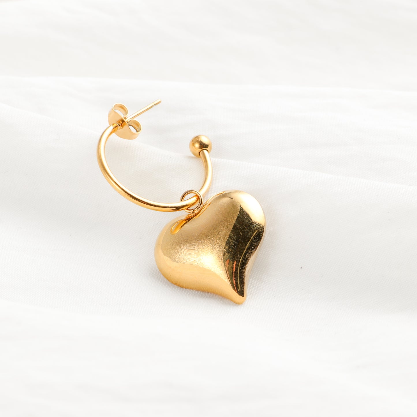 Heart Hoop Earrings
