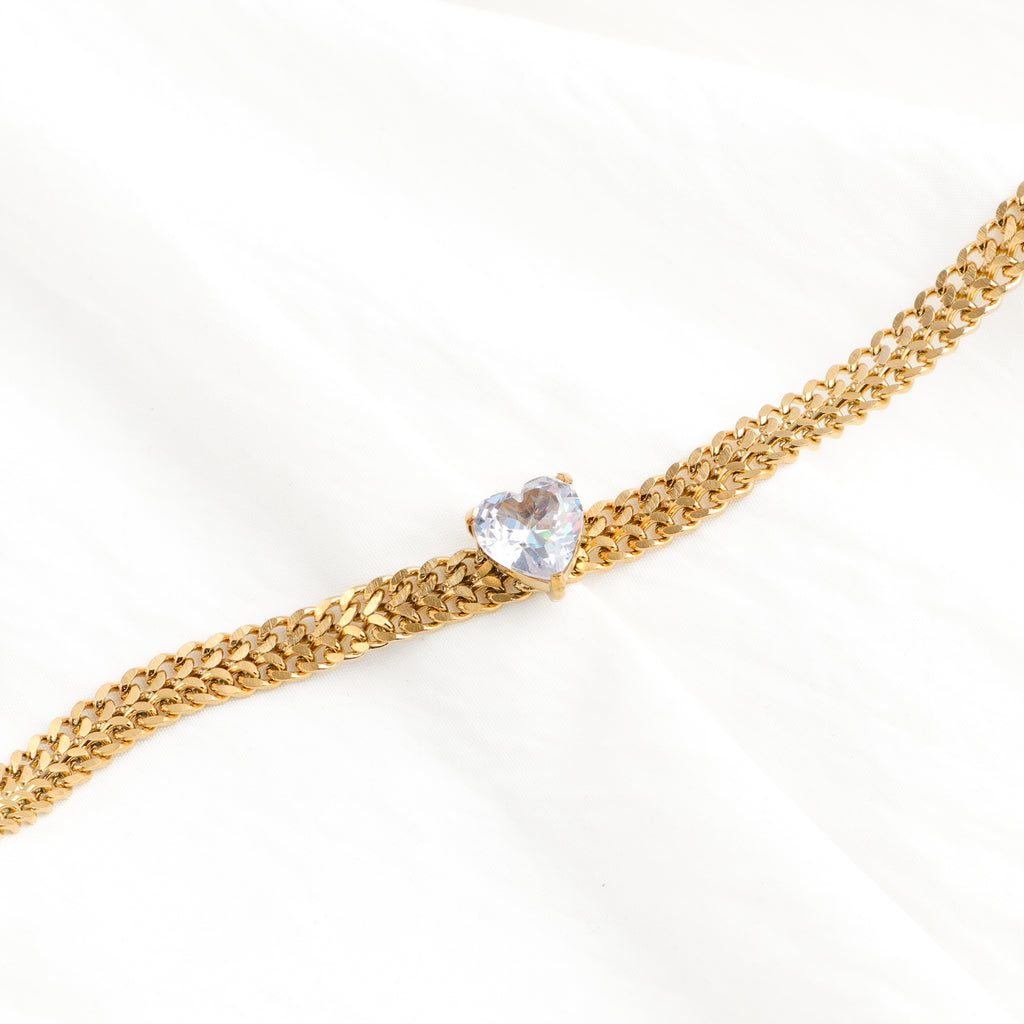 Heart Stud Bracelet