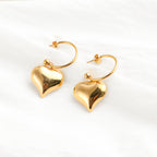 Heart Hoop Earrings