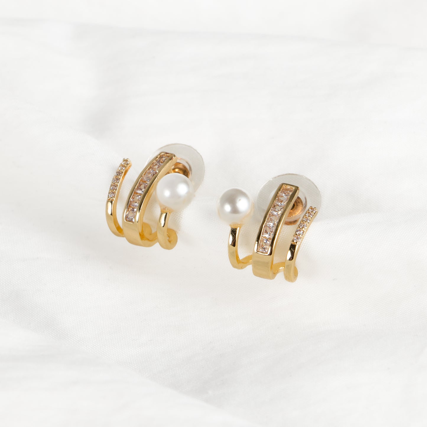 Spiral Pearl Earrings