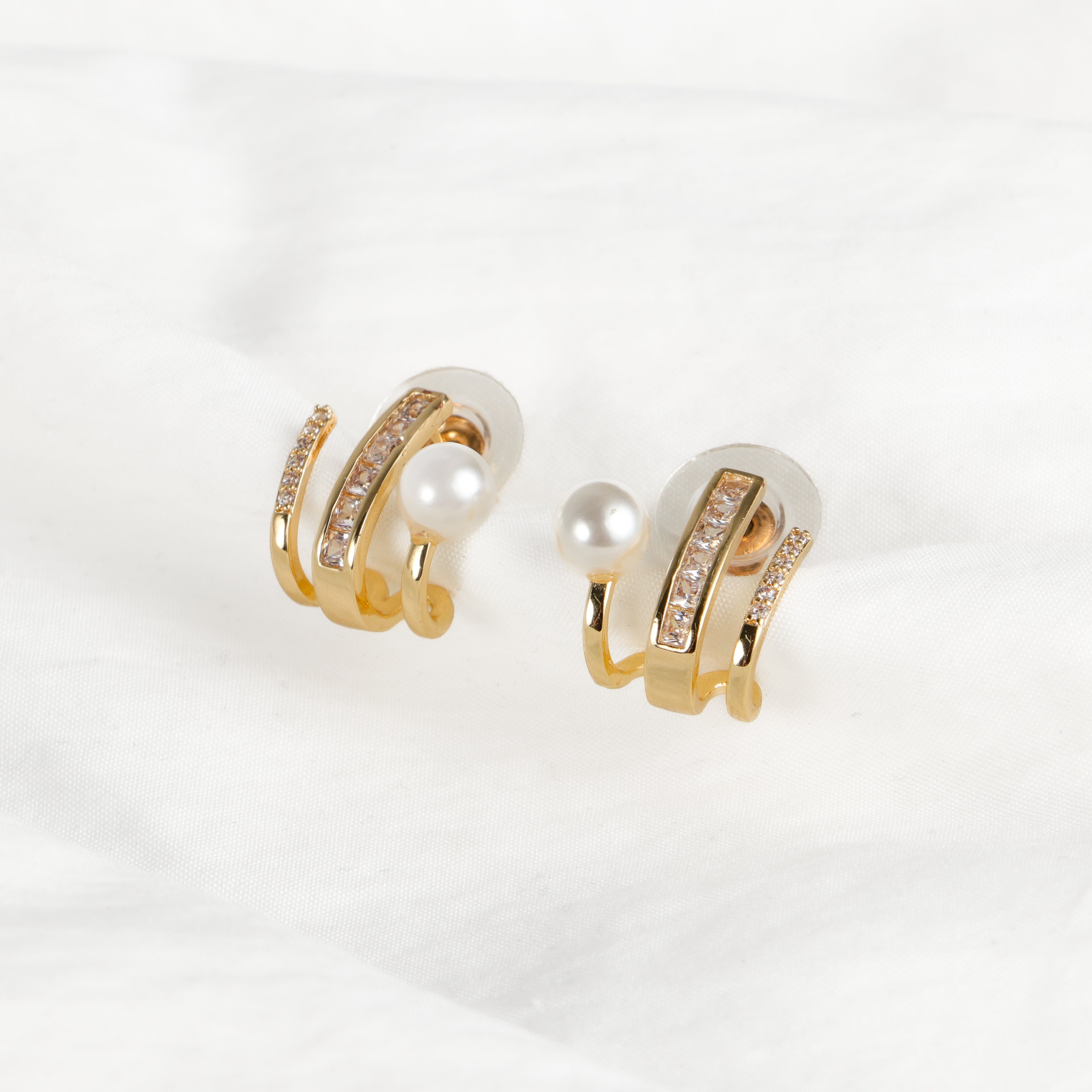 Spiral Pearl Earrings