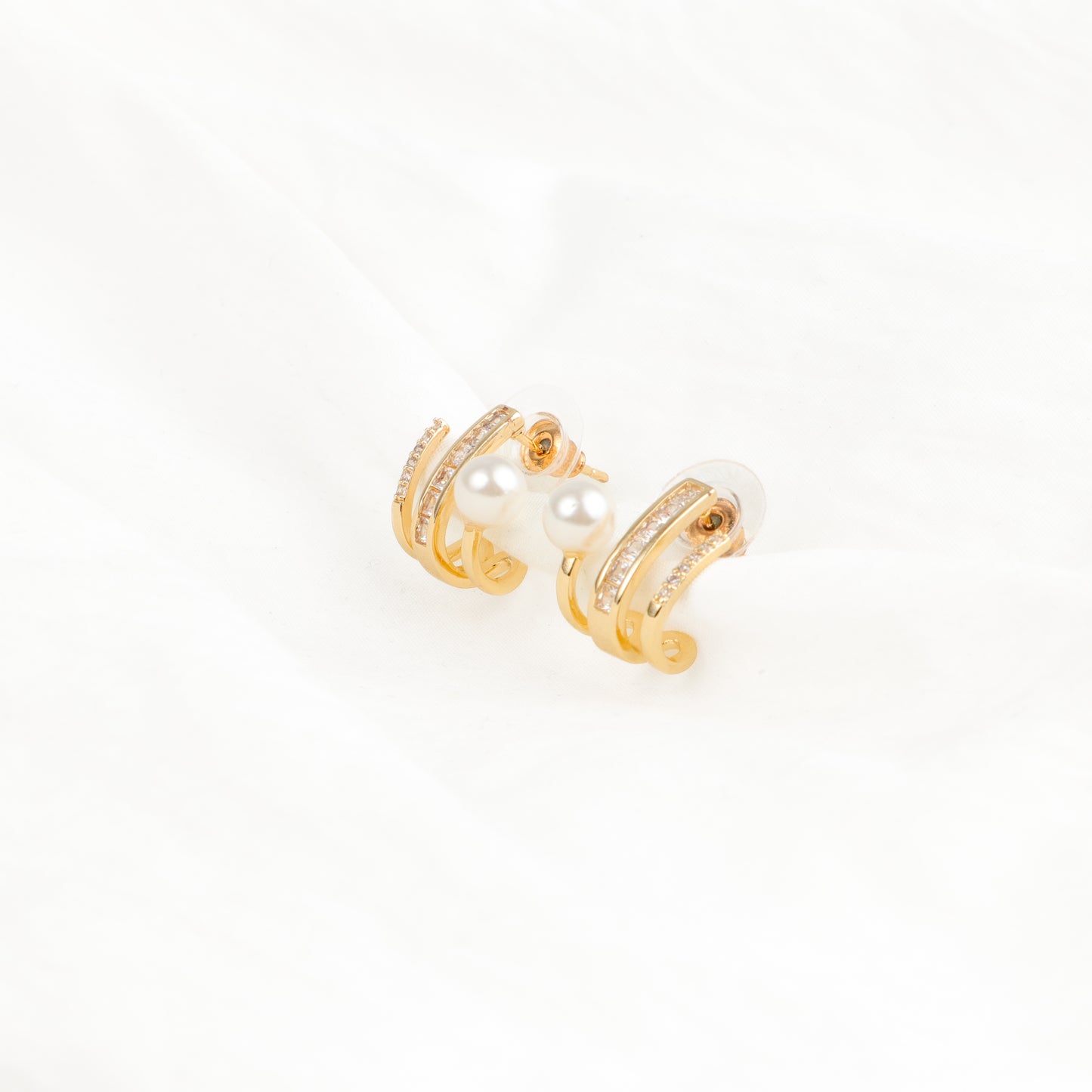 Spiral Pearl Earrings