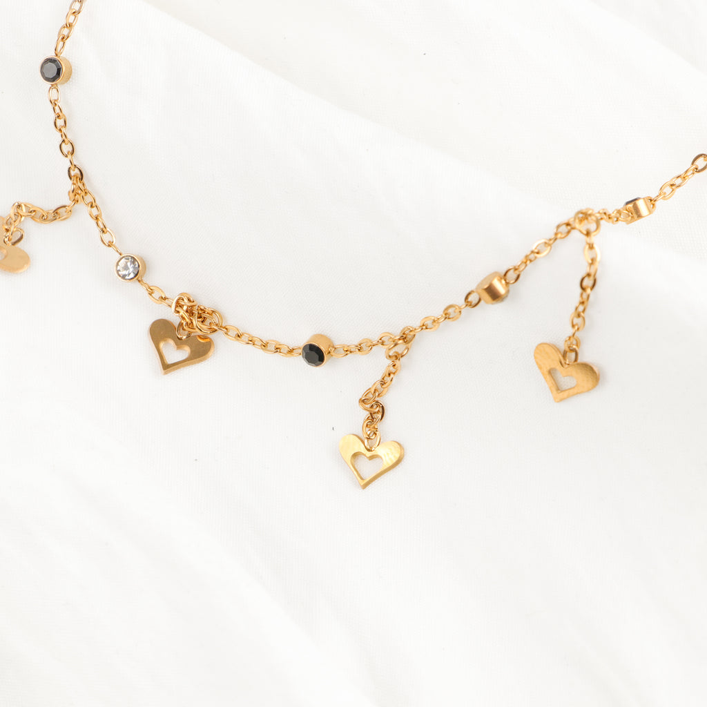 Dropping Hearts Bracelet