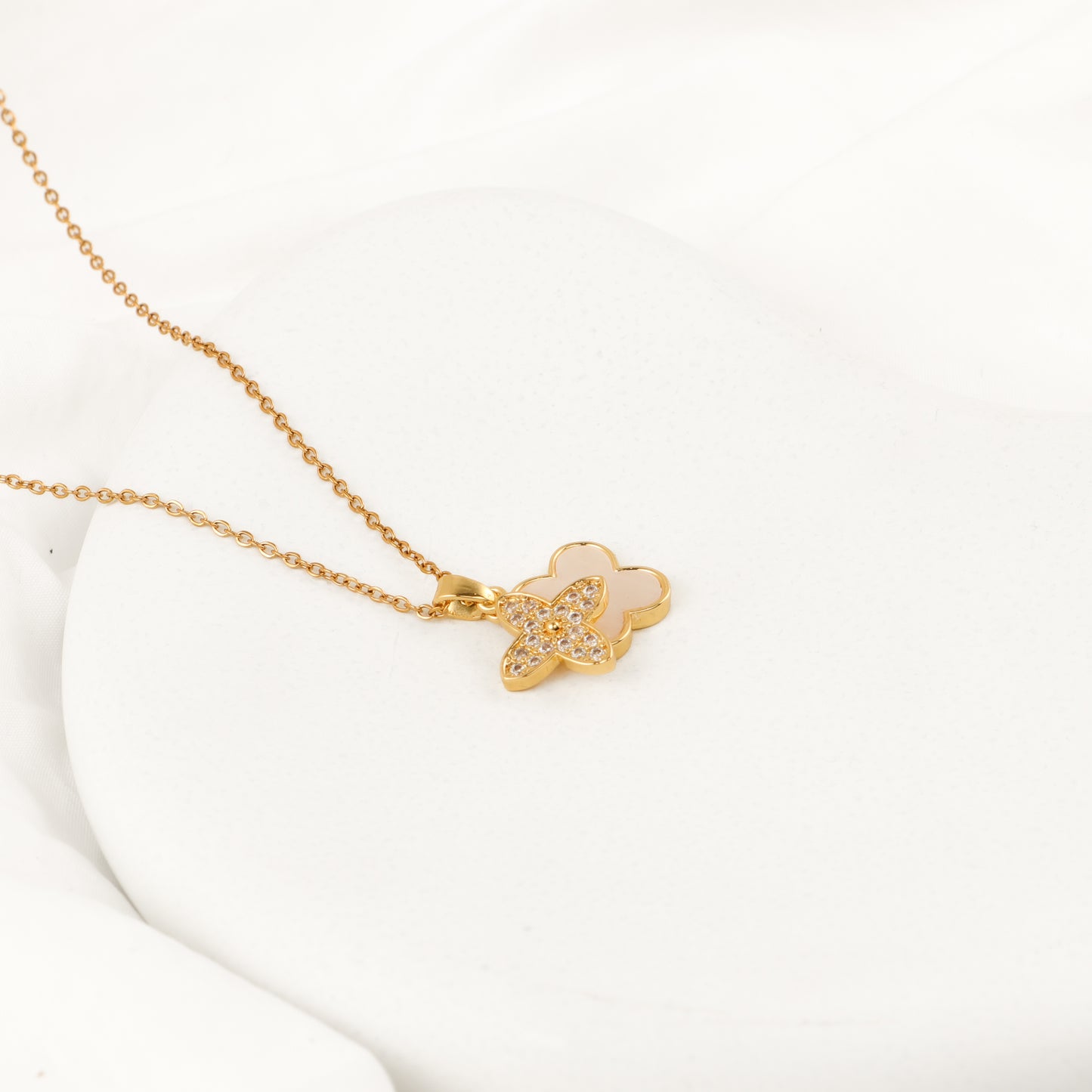 Twin Necklace (White)