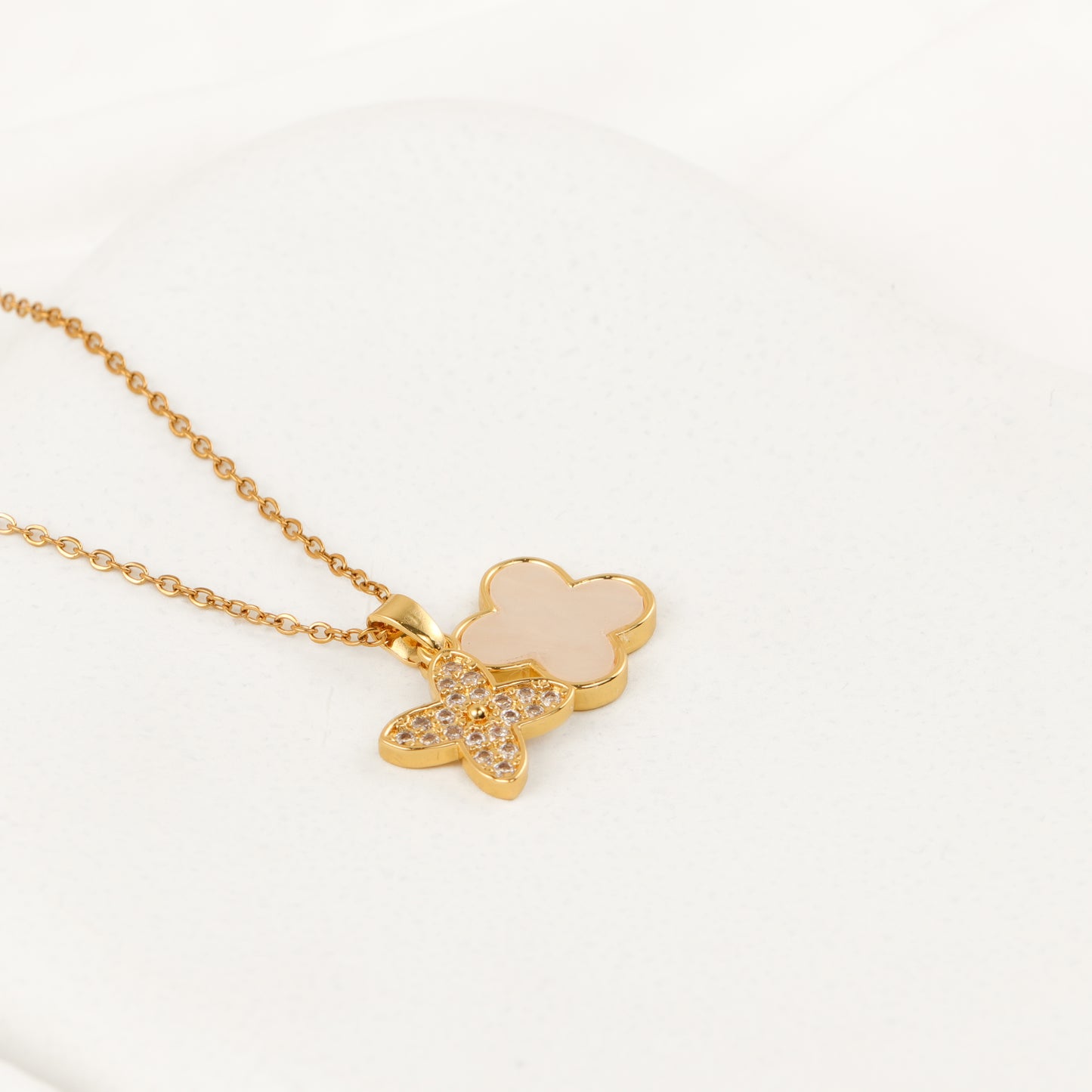 Twin Necklace (White)