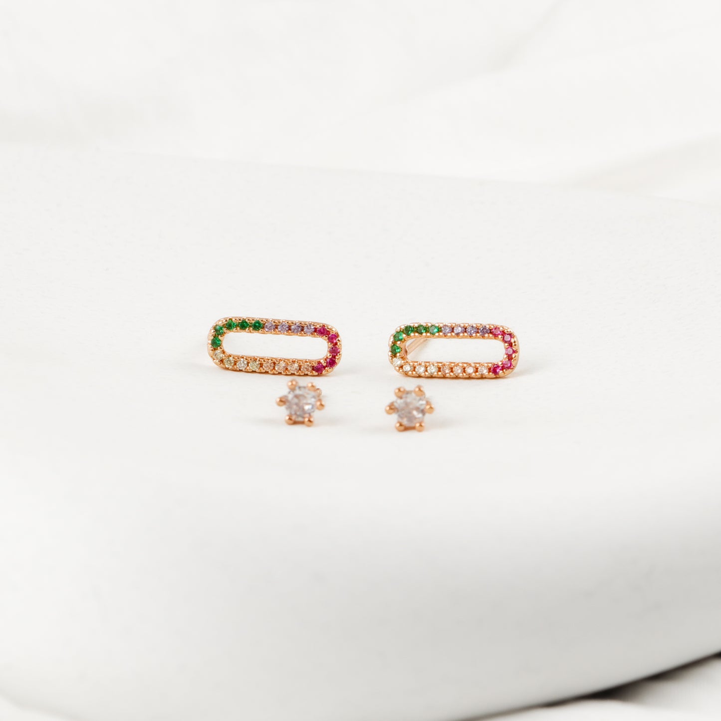 Mini Stud & Roselle Earrings