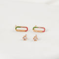 Mini Stud & Roselle Earrings